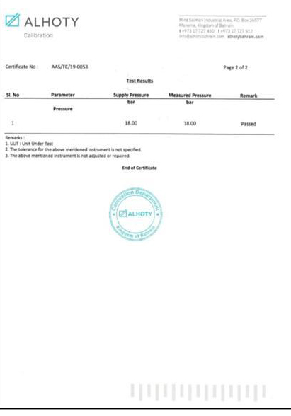Casa England Terminal Conduit Box (Black Housing) — test certificate 2 of 2