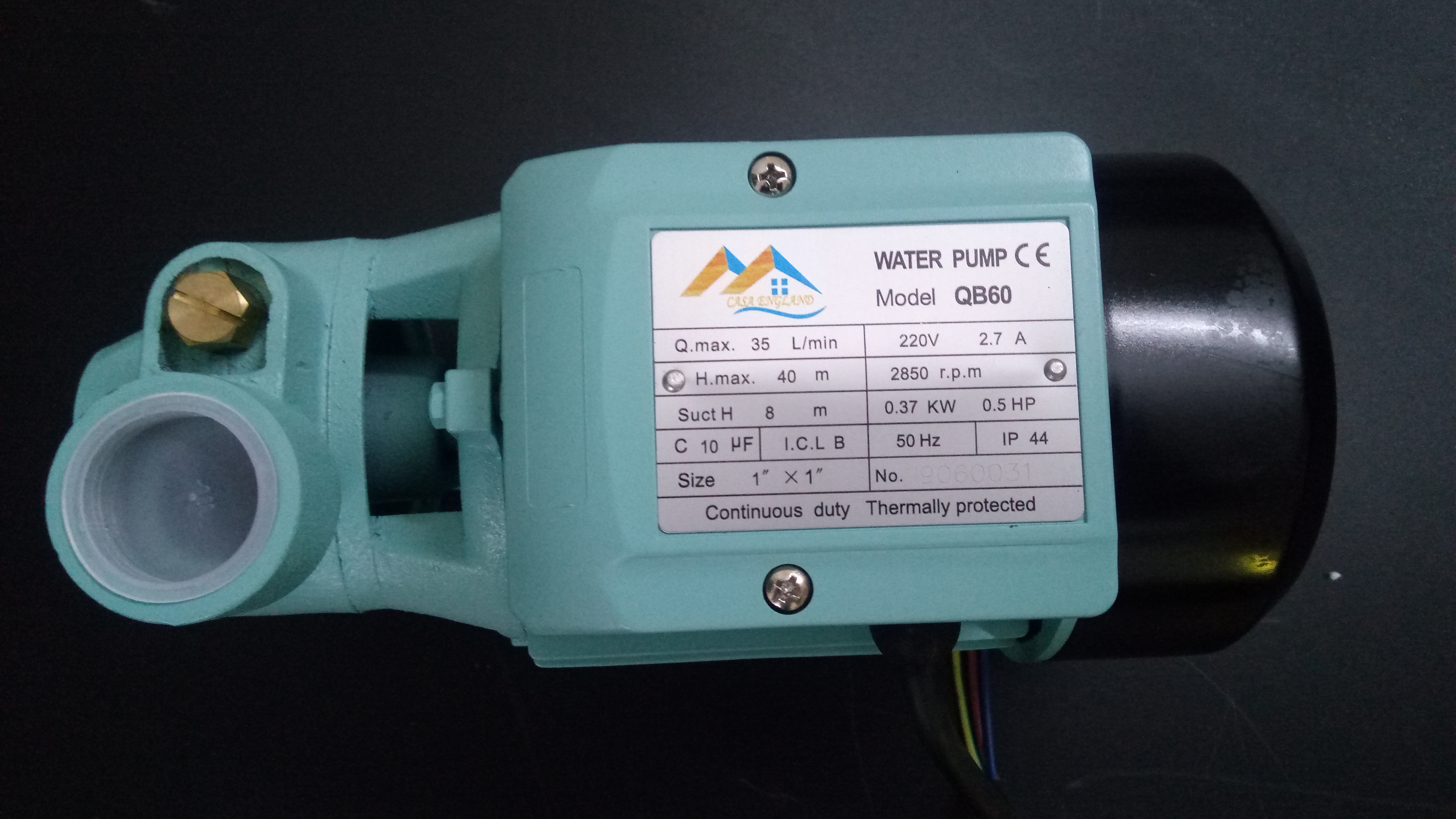 Casa England 0.5 HP Water Pump — view 5 of 6