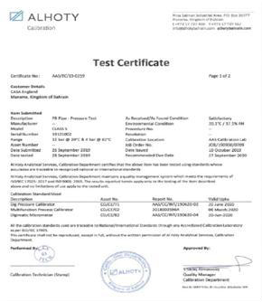 Casa England Polybutane Pipe 15mm — test certificate 3 of 4