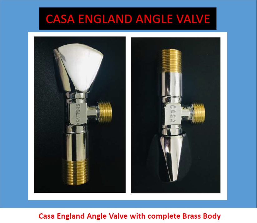 Casa England High Quality Brass Chrome Plated Angle Valve — view 2 of 8