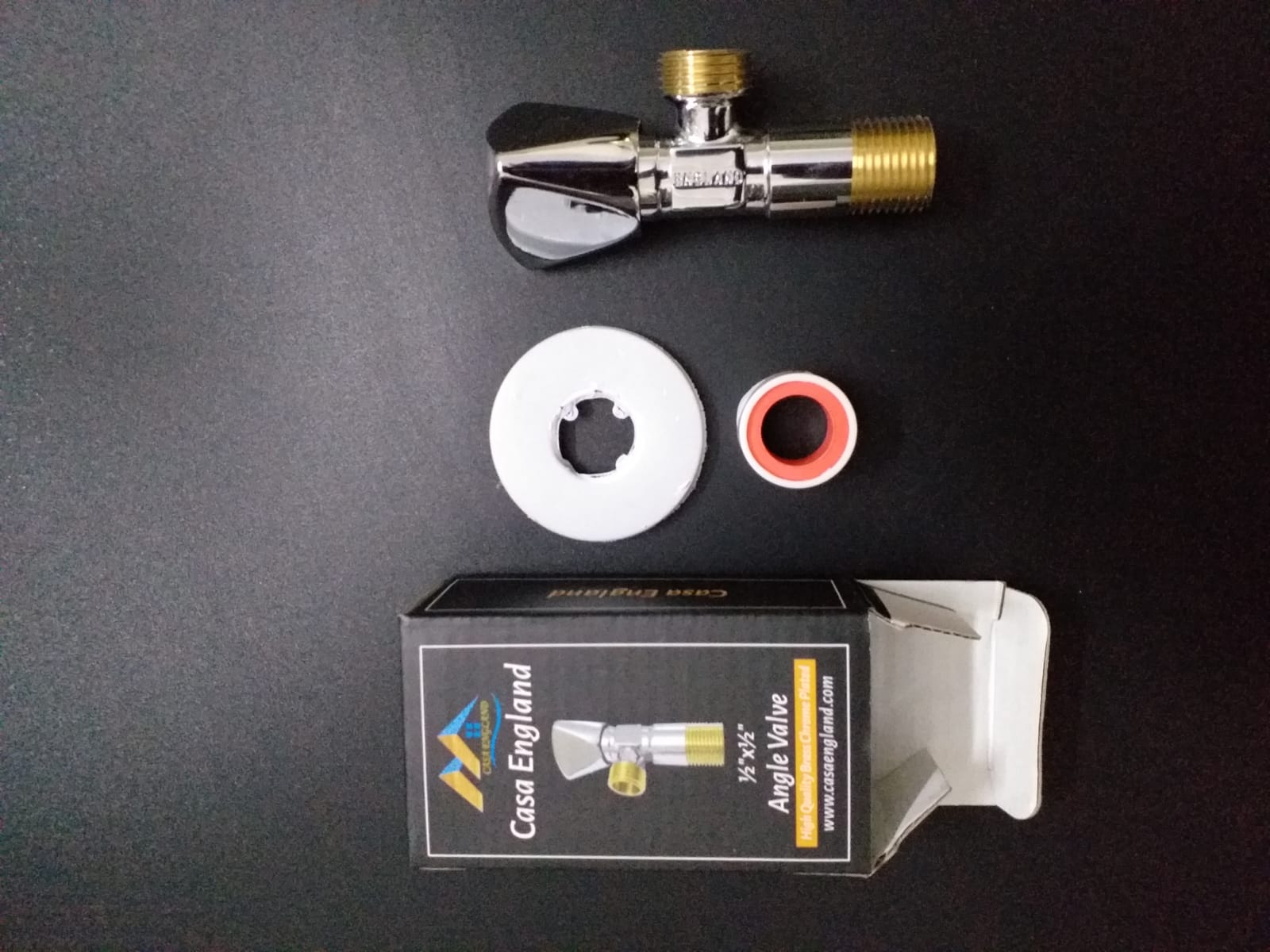 Casa England High Quality Brass Chrome Plated Angle Valve — view 6 of 8