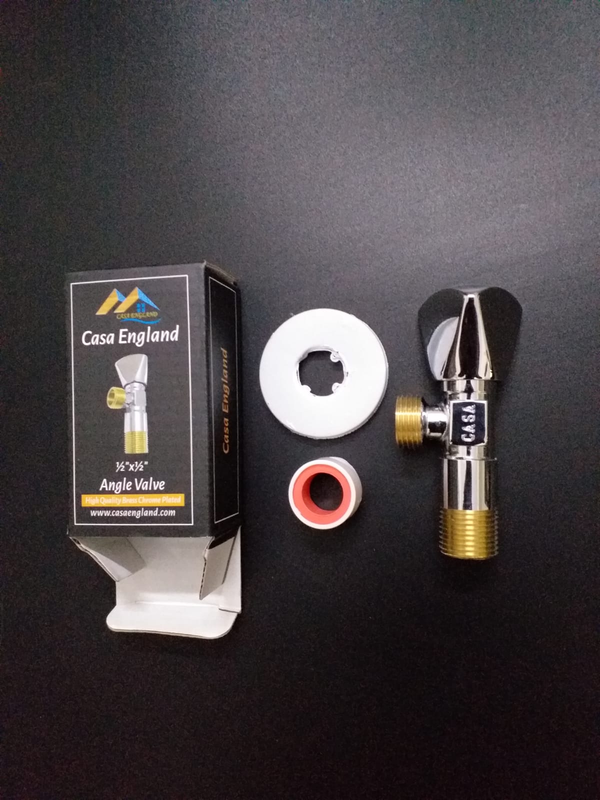 Casa England High Quality Brass Chrome Plated Angle Valve — view 5 of 8