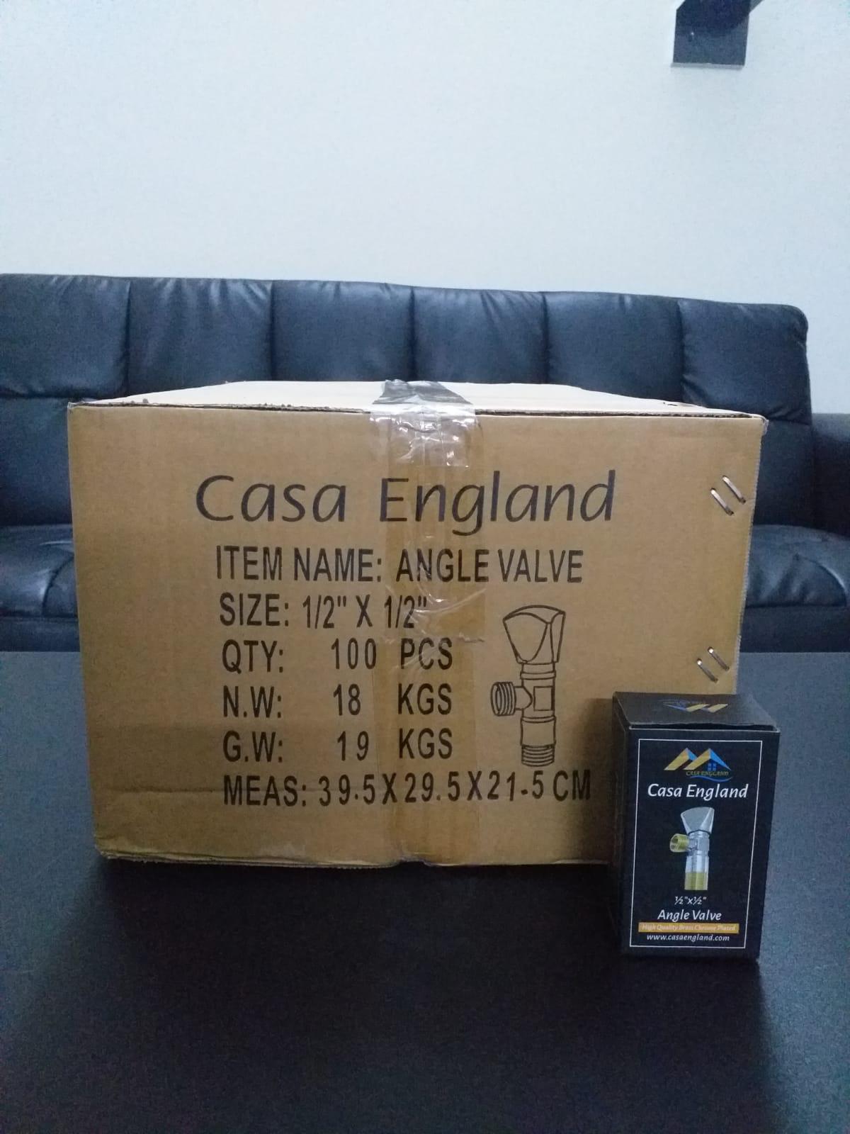 Casa England High Quality Brass Chrome Plated Angle Valve — view 7 of 8