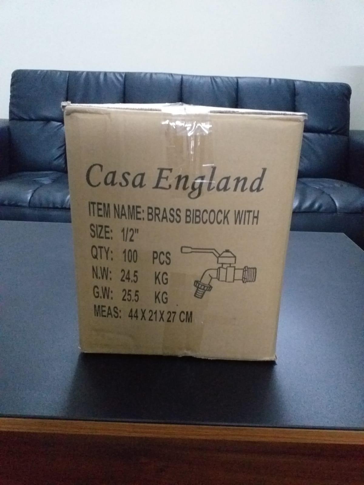 Casa England Brass Chrome Plated Bibcock with Aluminium Handle — view 8 of 8
